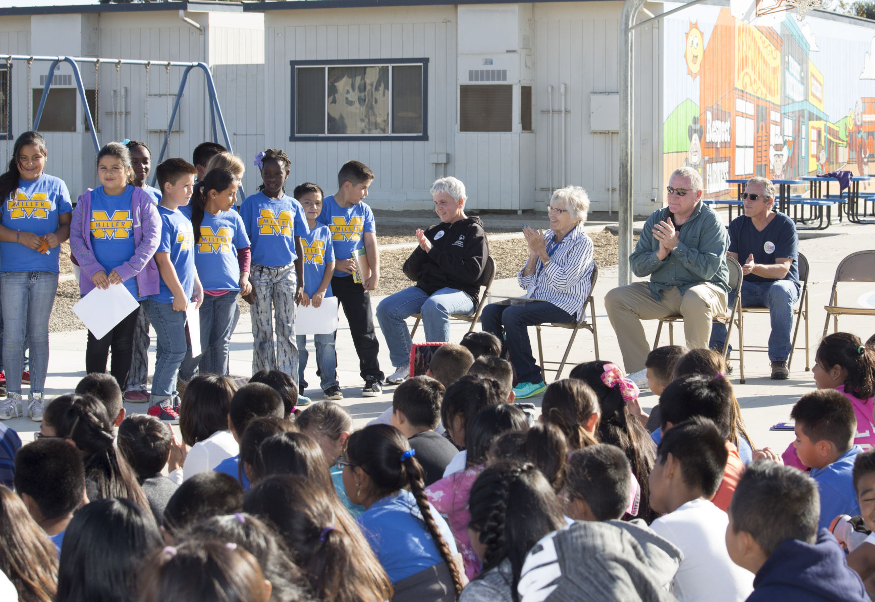 Miller Elementary Dedicates Buddy Bench